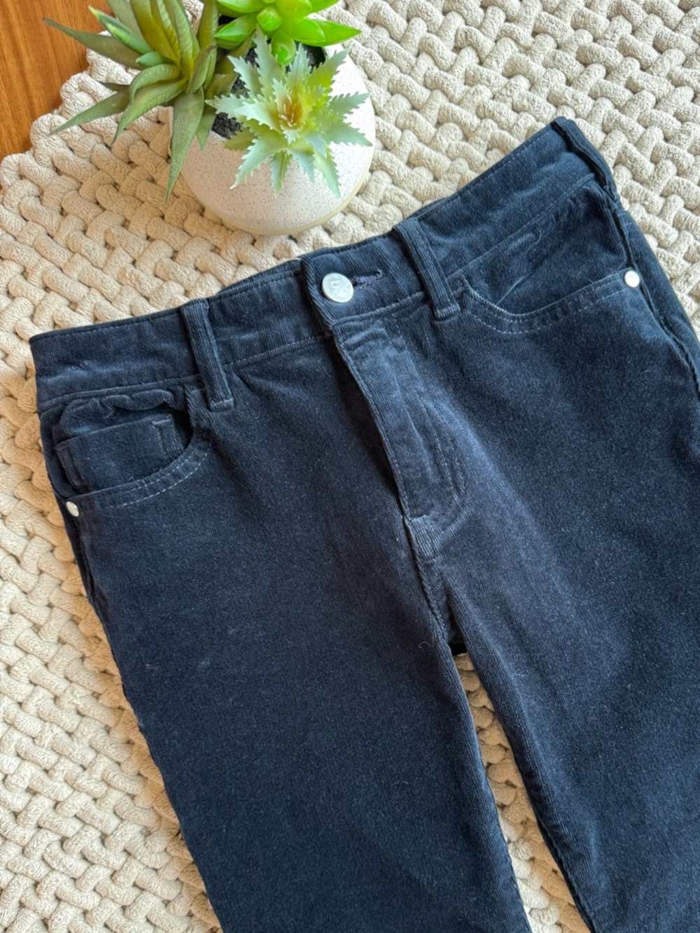 Anthropologie | Pilcro High-Rise Skinny Corduroy Pants | Dark Navy | 26